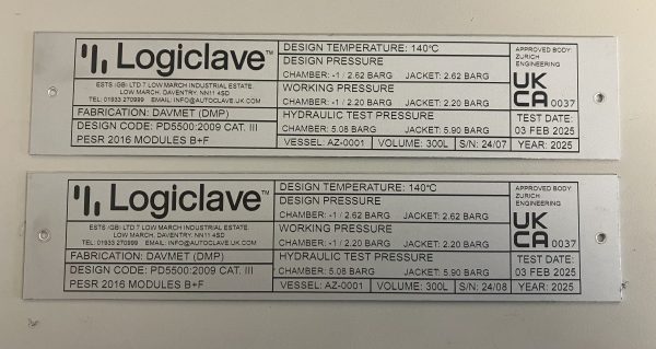 2 of Logiclave plates to PO-12039 2 of Logiclave plates