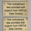 4 no small dedication brass plates