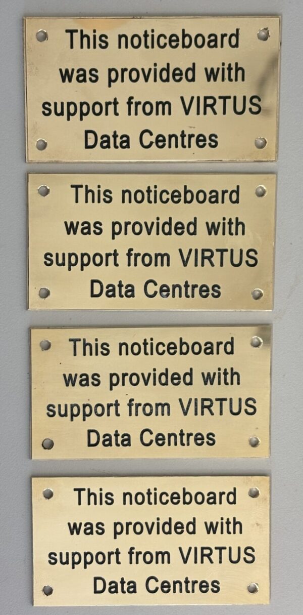4 no small dedication brass plates
