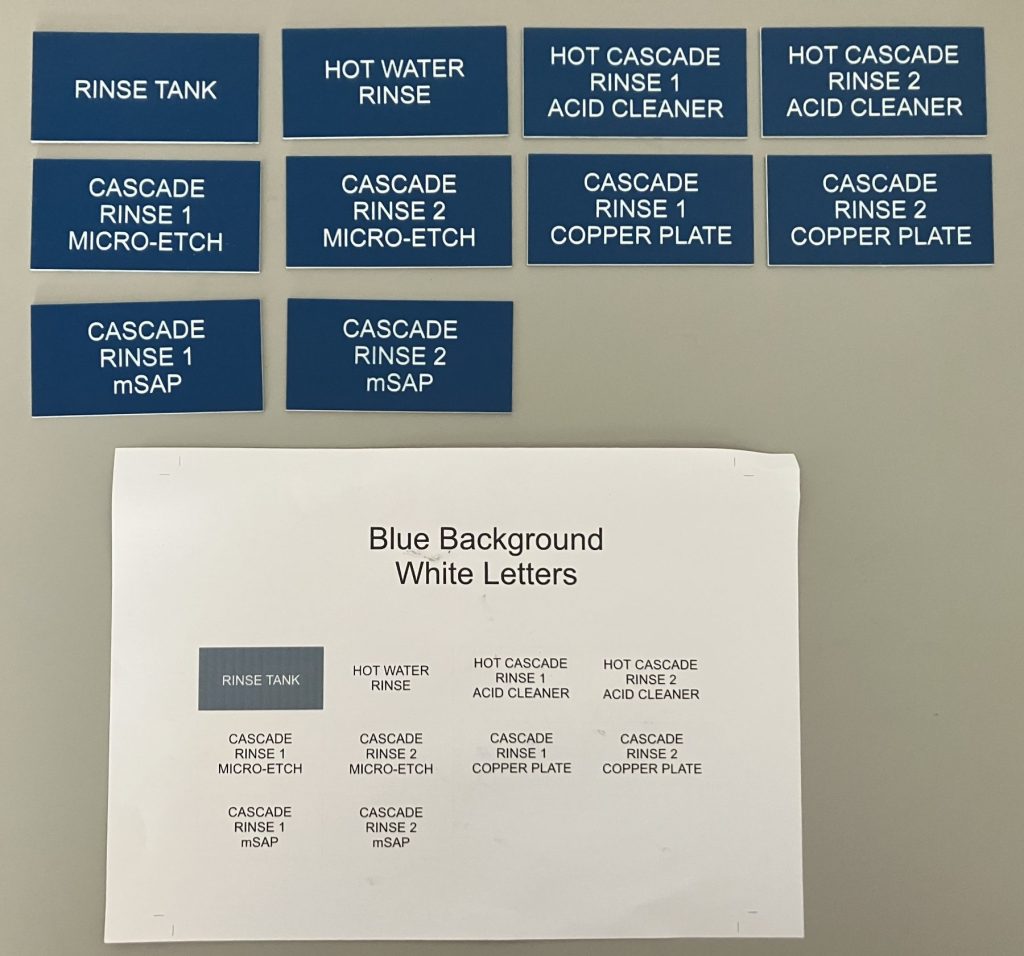 Identification label Engraving - Signs Engraving