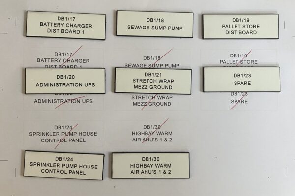Ident labels with order details