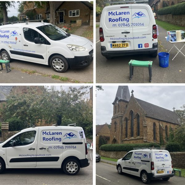 McLaren Roofing Peugeot Partner van graphics
