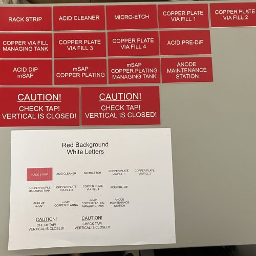 Identification label Engraving - Signs Engraving