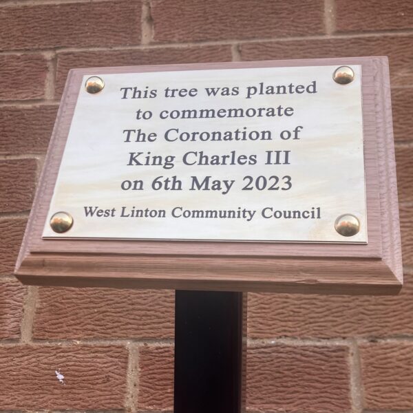King Charles III Tree plaque