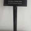 Black Faced UV Acrylic laminate plate for plant stake